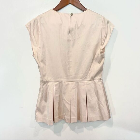 Ted Baker Blue Peplum Sleeveless Top Sz 3 Teds and 8 US - Picture 2 of 12